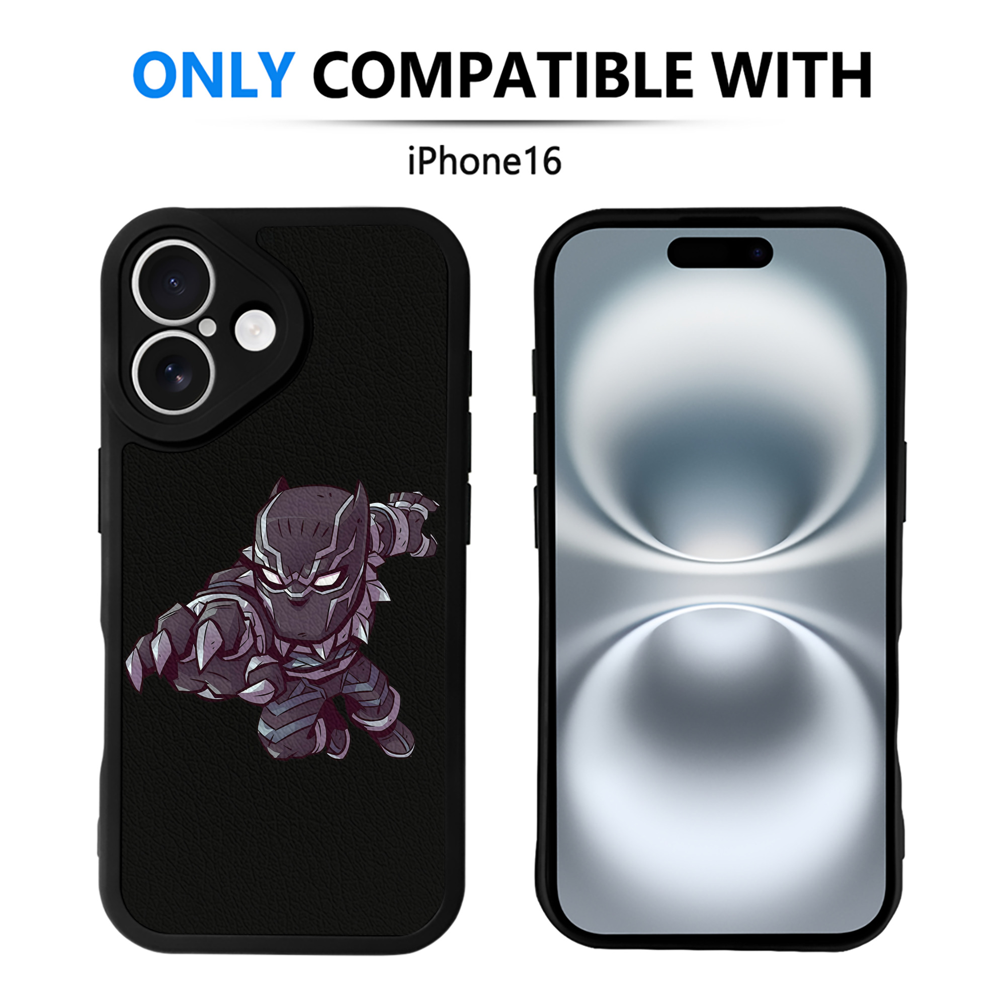 （画像用） アベンジャーズ The Avengers 【iPhone 16シリーズ対応】シリコンスマホケース（レザー調） 材質：シリコン